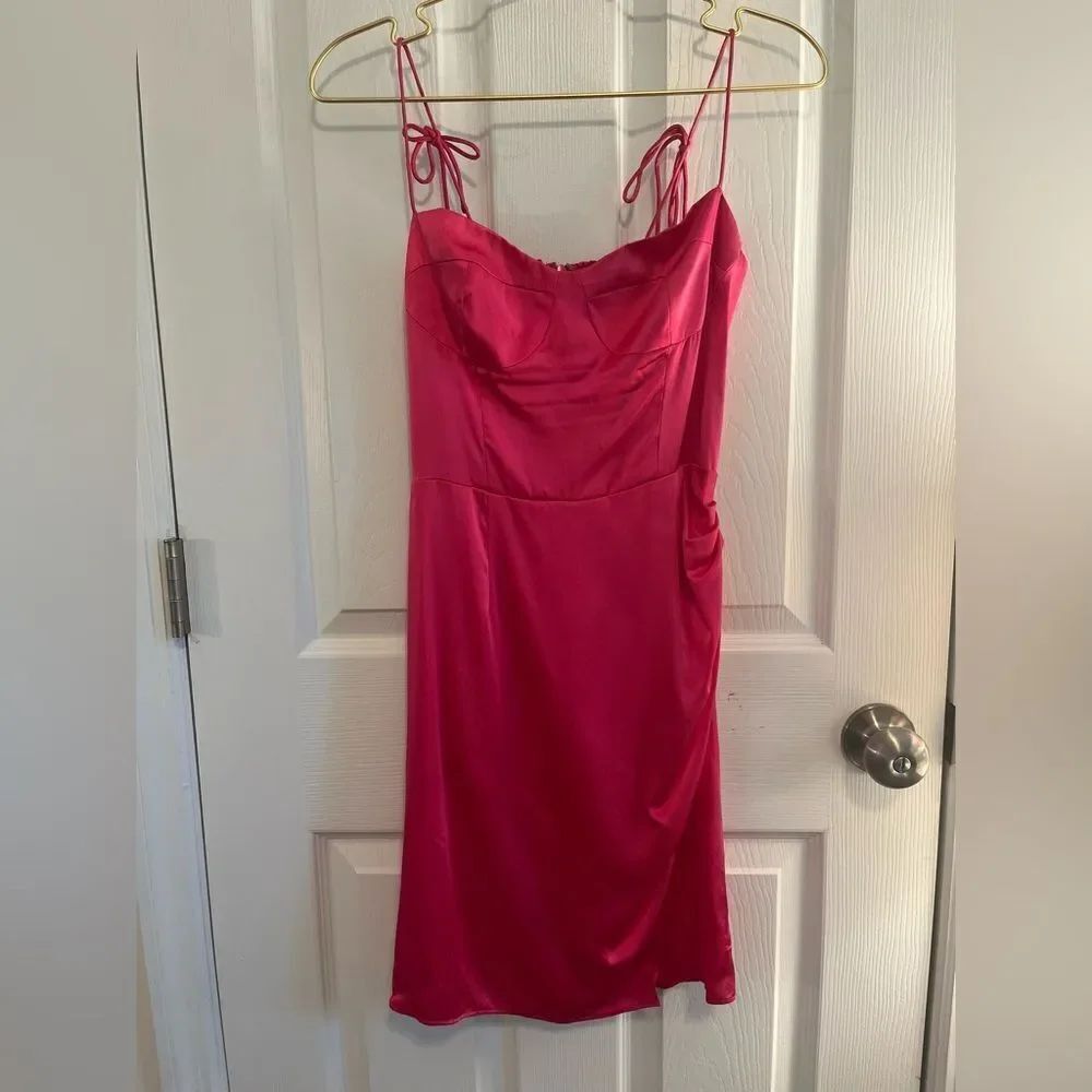 Reformation Fuchsia Mini Dress - Picture 3 of 13
